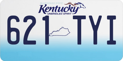KY license plate 621TYI