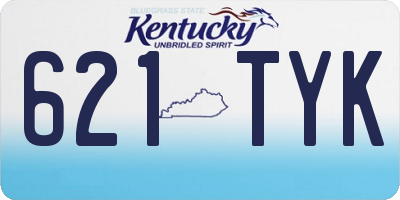 KY license plate 621TYK