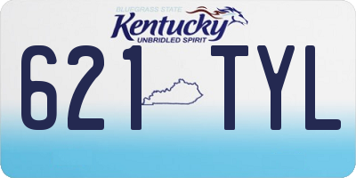 KY license plate 621TYL