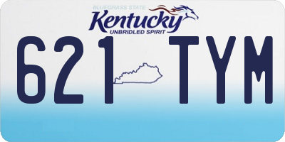 KY license plate 621TYM