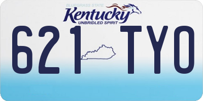 KY license plate 621TYO