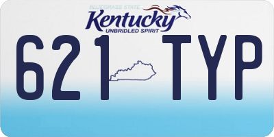 KY license plate 621TYP