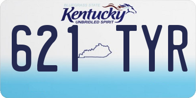 KY license plate 621TYR