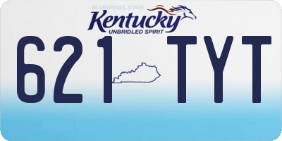 KY license plate 621TYT