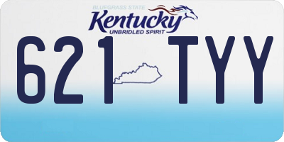 KY license plate 621TYY