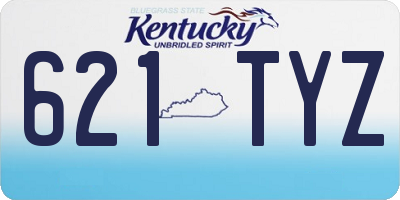 KY license plate 621TYZ