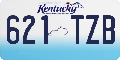 KY license plate 621TZB