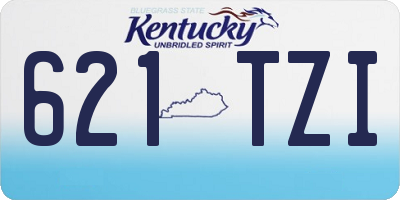 KY license plate 621TZI