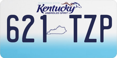 KY license plate 621TZP