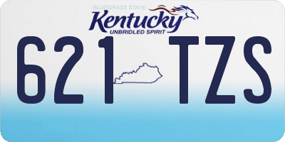 KY license plate 621TZS