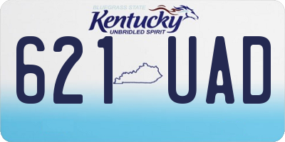 KY license plate 621UAD