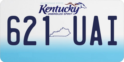 KY license plate 621UAI