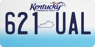 KY license plate 621UAL