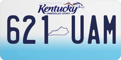 KY license plate 621UAM
