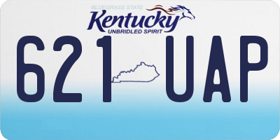 KY license plate 621UAP