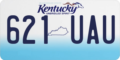 KY license plate 621UAU