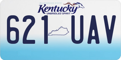 KY license plate 621UAV