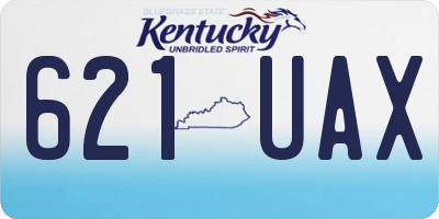 KY license plate 621UAX