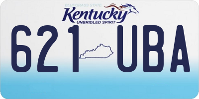 KY license plate 621UBA