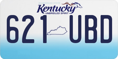 KY license plate 621UBD