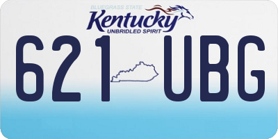 KY license plate 621UBG