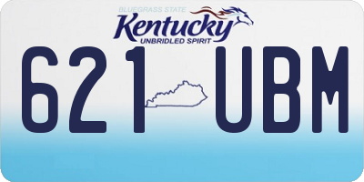 KY license plate 621UBM