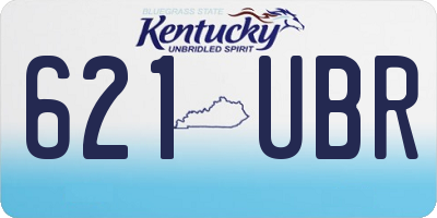 KY license plate 621UBR