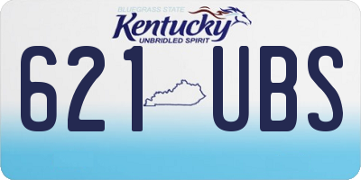 KY license plate 621UBS