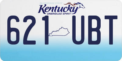 KY license plate 621UBT