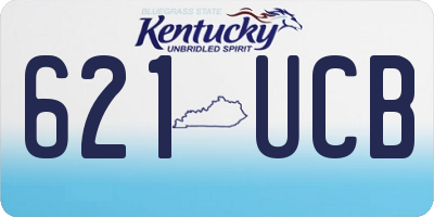 KY license plate 621UCB
