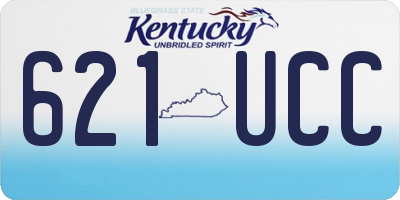 KY license plate 621UCC