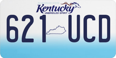 KY license plate 621UCD