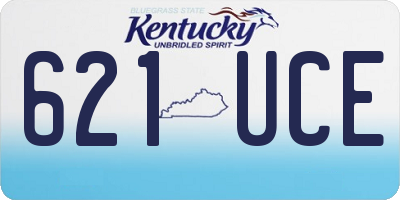 KY license plate 621UCE