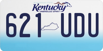 KY license plate 621UDU