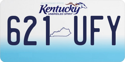 KY license plate 621UFY