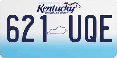 KY license plate 621UQE