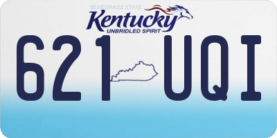 KY license plate 621UQI