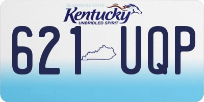 KY license plate 621UQP