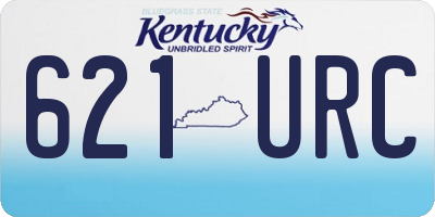 KY license plate 621URC