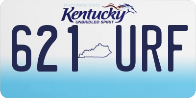 KY license plate 621URF