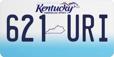 KY license plate 621URI