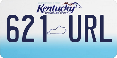 KY license plate 621URL