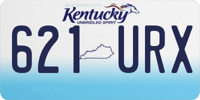 KY license plate 621URX