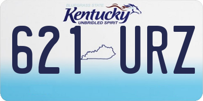 KY license plate 621URZ
