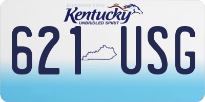 KY license plate 621USG