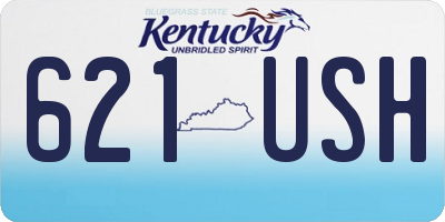 KY license plate 621USH