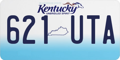 KY license plate 621UTA