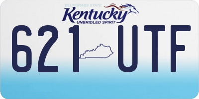 KY license plate 621UTF