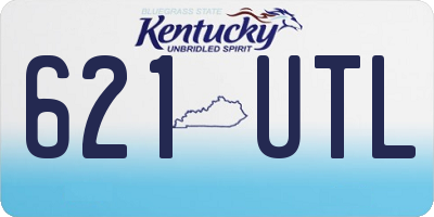 KY license plate 621UTL