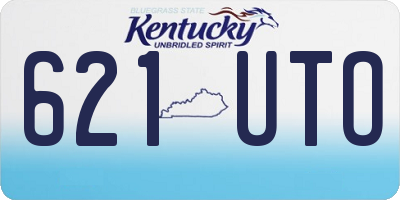 KY license plate 621UTO